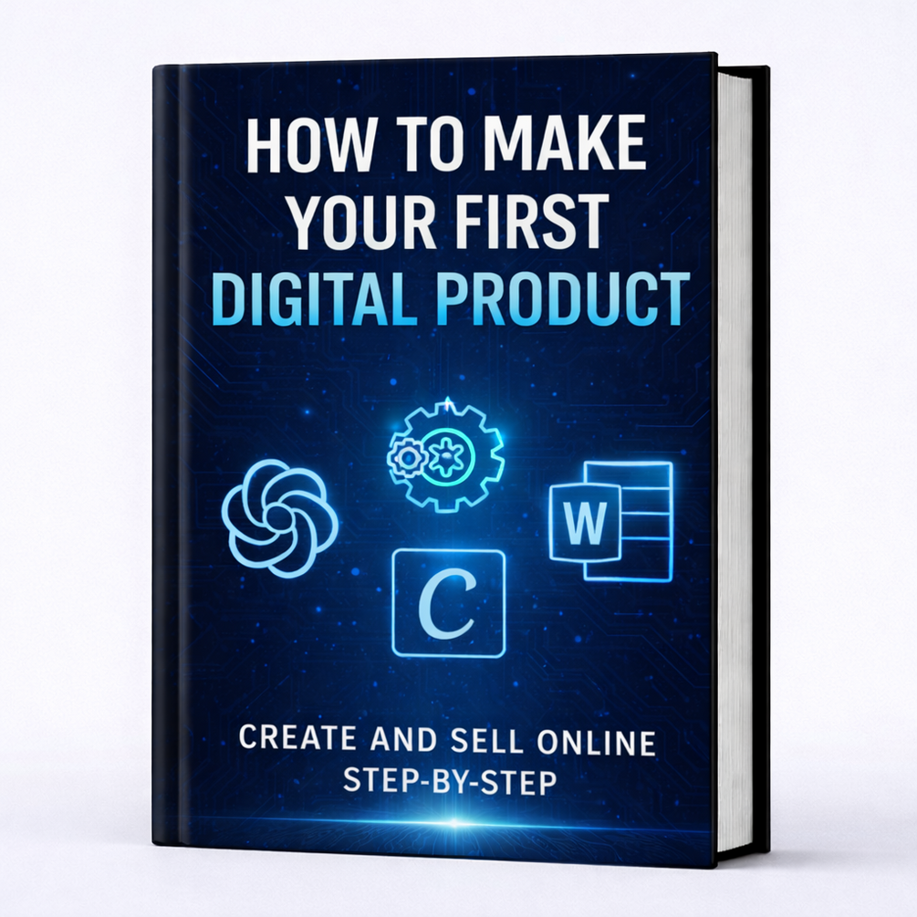 How To Make Your First Digital Product: Create and Sell Online Step-By-Step - Digital Download
